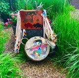 Buffalo Hide Drum with Dancer