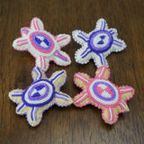 Beaded Turtle Amulet - Pinks & Purples