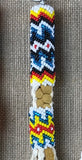 Beaded Leather Keychain