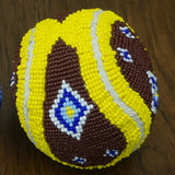 Beaded Leather & Canvas Balls