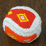 Beaded Leather & Canvas Balls