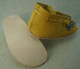 Deer Hide Moccasins with Light Beading - Women's Sizes