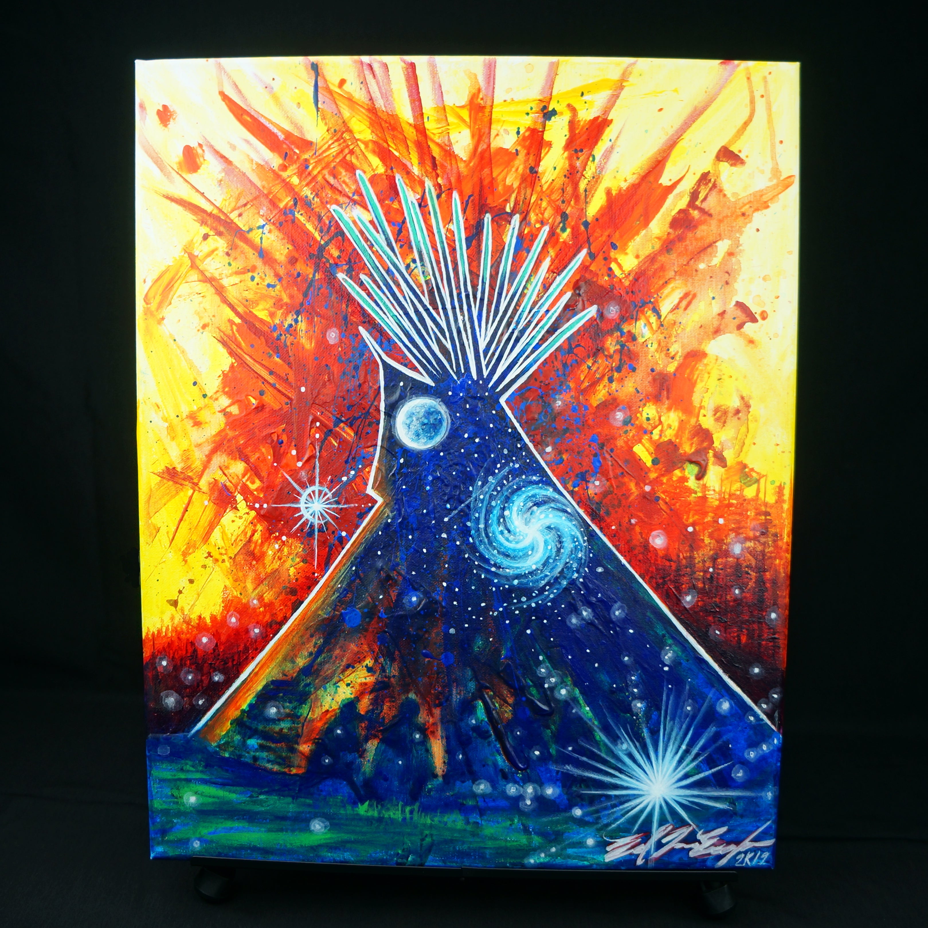 Fine Art Print) Acrylic on Canvas - Star People – Seven Fires Art