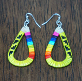 Red Cloud Quillwork Earrings - Teardrop - Five Colors!