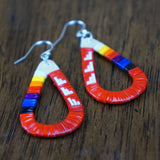 Red Cloud Quillwork Earrings - Teardrop - Five Colors!