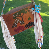 Painted Leather Bag