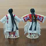 Traditional Buckskin Doll Pair - Red