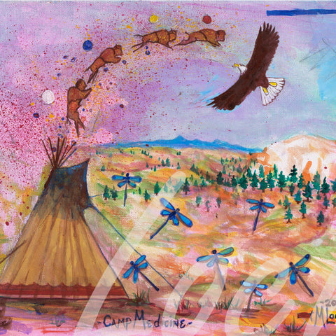 Original Acrylic on Canvas - Camp Medicine