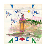 Giclee print of ledger art by merle locke