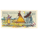 (Fine Art Prints) Ledger Art on Foreign Currency - Eight Works