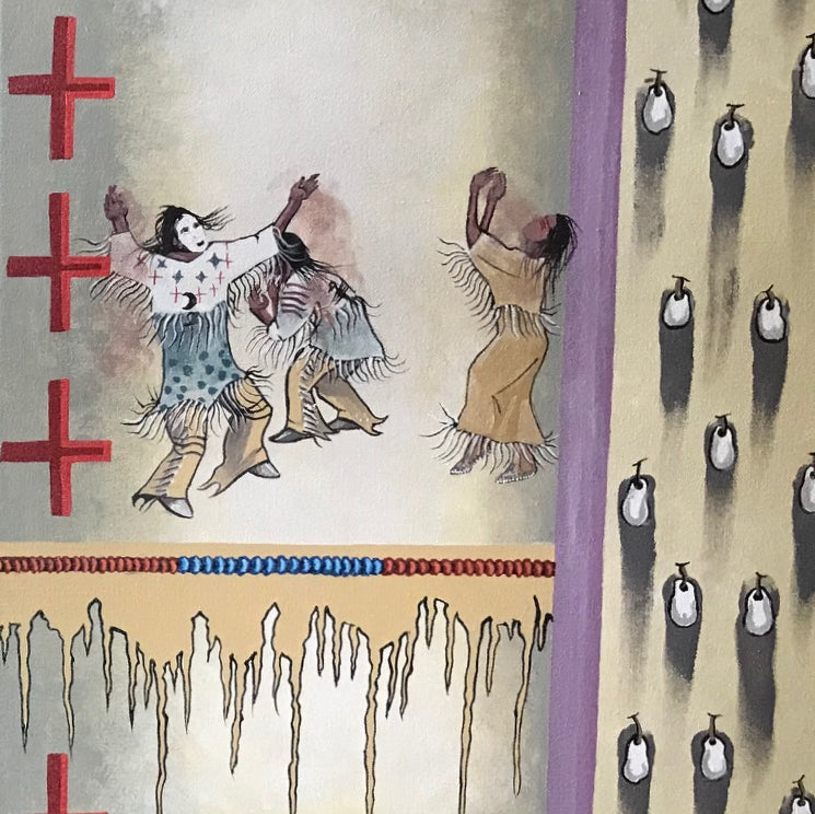 Original Painting - Wounded Knee