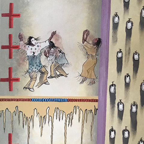 Original Painting - Wounded Knee