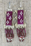Quilled and Beaded Parfleche Earrings