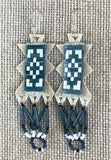 Quilled and Beaded Parfleche Earrings