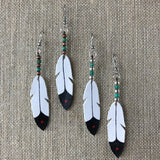 parfleche feather earrings