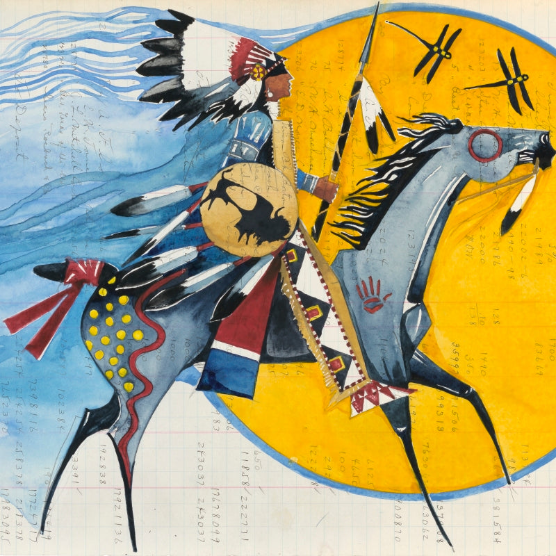 Native American Ledger Art