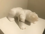 Bear in Italian White Alabaster