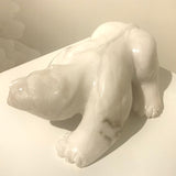 Bear in Italian White Alabaster