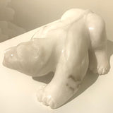 Bear in Italian White Alabaster