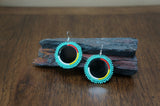 Beadwork Earrings - Mirrored Medicine Wheel - Only 2 Left!