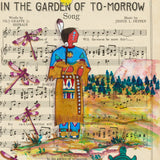 (Fine Art Print) Ledger Art on Antique Sheet Music - In the Garden of To-Morrow