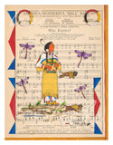 (Fine Art Print) Ledger Art on Antique Sheet Music ~ Who Knows? / Nation of Honors