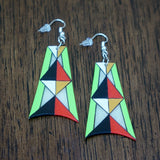 New Twist Parfleche Trapezoid Earrings