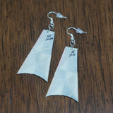 New Twist Parfleche Trapezoid Earrings  ~ Only 1 Left!