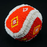 Beaded Leather & Canvas Balls