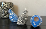 Ceramic Quails Etched Painted Diedra Romero