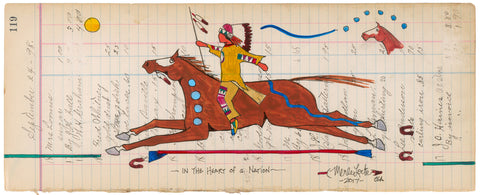 Fine Art Print - Antique Ledger #119 - In the Heart of a Nation