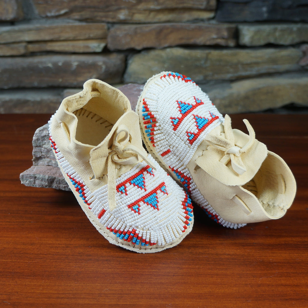 Fully Beaded Leather Moccasins Women s Sizes Seven Fires Art