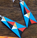 Parfleche Trapezoid Earrings ~ 7 Colors