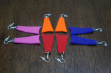 Parfleche Trapezoid Earrings with Felt Backing ~ Only 1 Left!