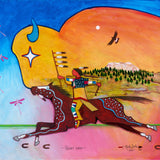 (Fine Art Print) Acrylic on Canvas - Victory Ahead
