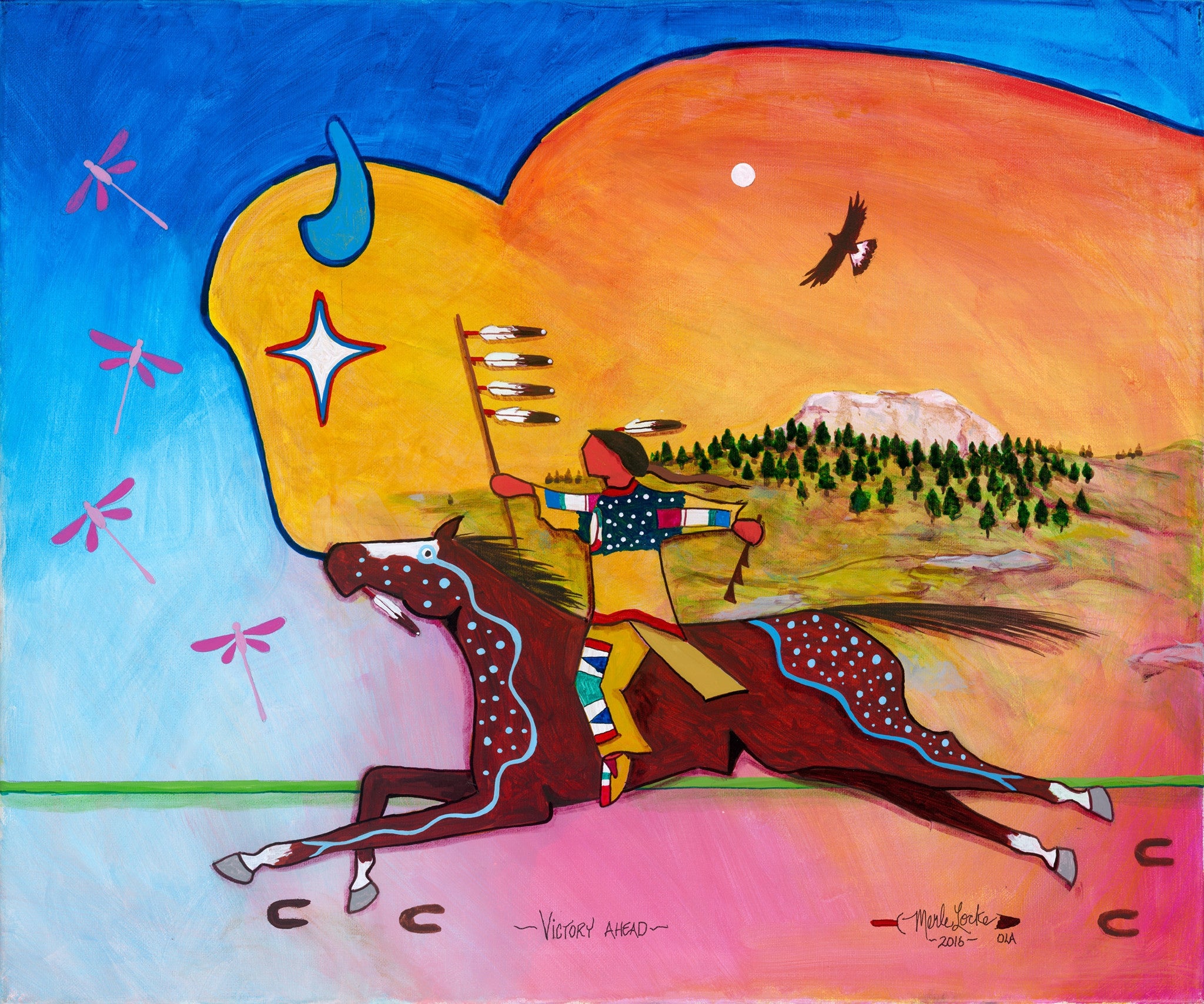 Fine Art Print) Acrylic on Canvas - Victory Ahead – Seven Fires Art