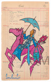 (Fine Art Print) Ledger Art - Fancy Rider