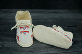 Beaded Leather Moccasins - 18 Month In Stock #2