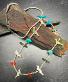 Vintage 1960s Zuni Fetish Necklace