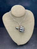 Vintage Sterling Silver Perfume Flask Pendant