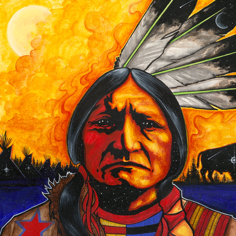 (Fine Art Print) Sitting Bull #1