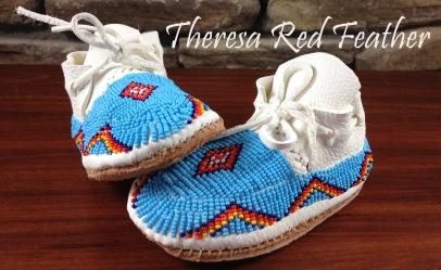 Oglala Lakota Beaded Moccasins